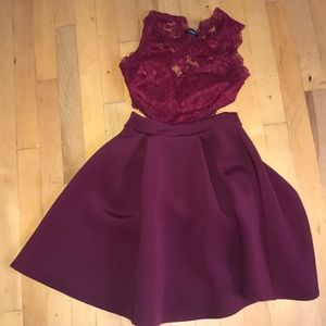 Maroon formal dress